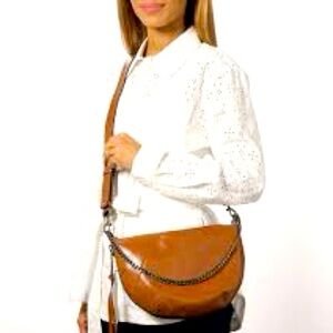 NWOT Rebecca Minkoff Zip-Around Leather Crossbody Bag - Brown